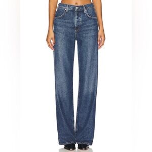 CITIZENS OF HUMANITY ANNINA WIDE LEG HIGH RISE BUTTON FLY JEANS WOMENS SZ 27